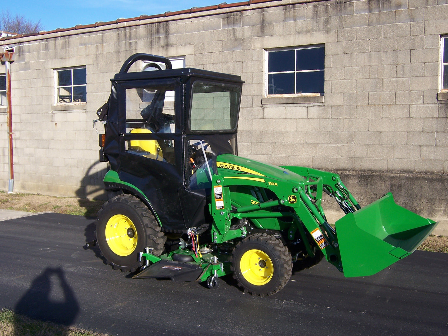 John Deere  2025R w/fuel tank in fender 40267 Hardtop Cab by Original Tractor Cab